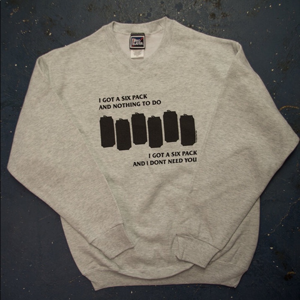 Vintage Black Flag Six Pack Punk Sweatshirt